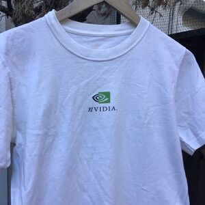 Vintage 2006 NVIDIA Speedway 500 T-Shirt Small White Tech Racing Promo Tee